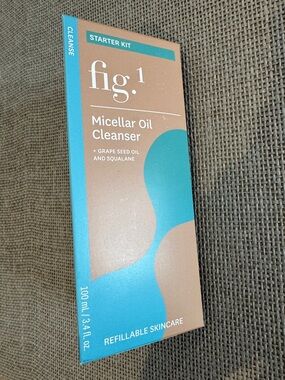 Fig. 1 Micellar Oil Cleanser Starter new 100ml grape seed oil and squalane 3.4oz